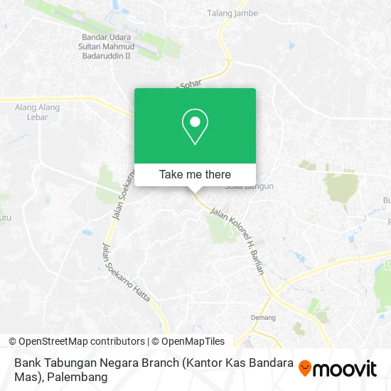 Bank Tabungan Negara Branch (Kantor Kas Bandara Mas) map