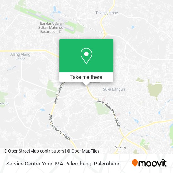 Service Center Yong MA Palembang map