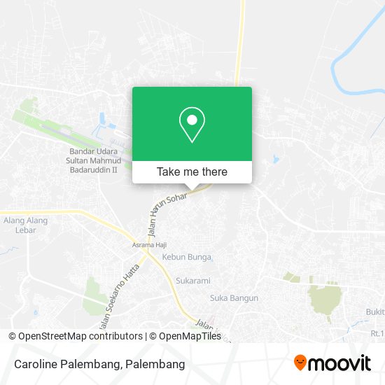 Caroline Palembang map