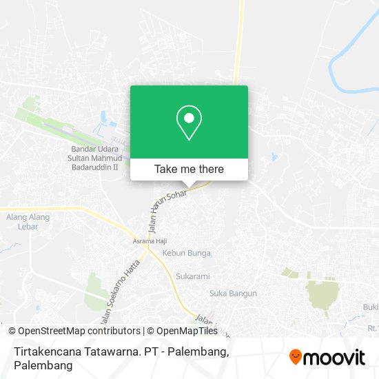 Tirtakencana Tatawarna. PT - Palembang map