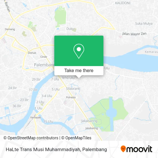 HaLte Trans Musi Muhammadiyah map