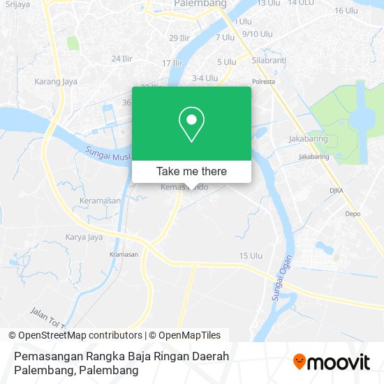 Pemasangan Rangka Baja Ringan Daerah Palembang map