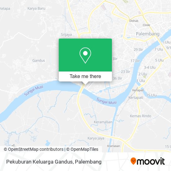 Pekuburan Keluarga Gandus map