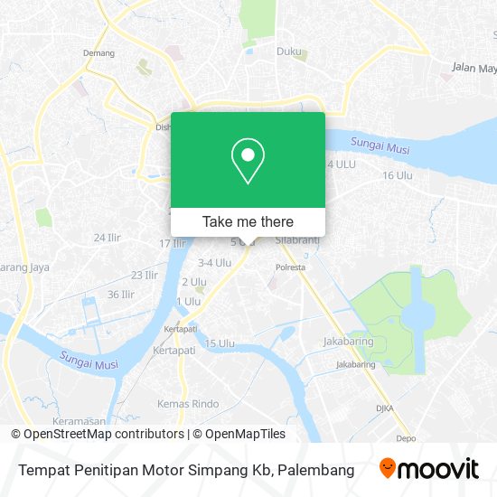 Tempat Penitipan Motor Simpang Kb map