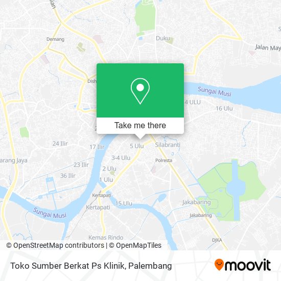 Toko Sumber Berkat Ps Klinik map