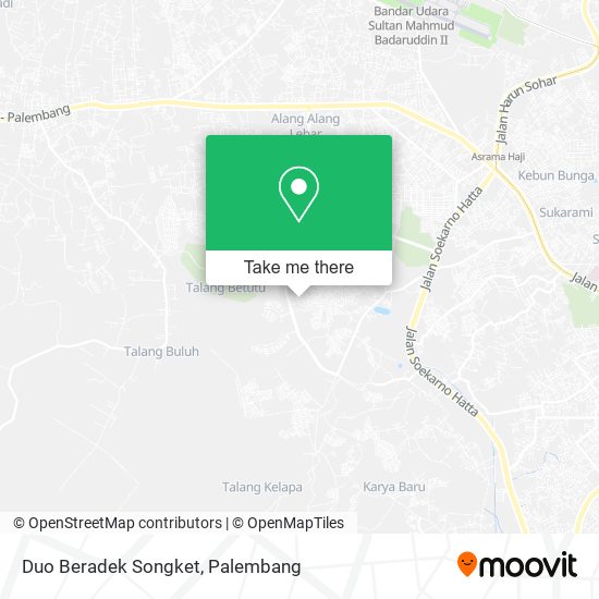 Duo Beradek Songket map