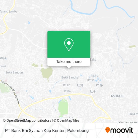 PT Bank Bni Syariah Kcp Kenten map