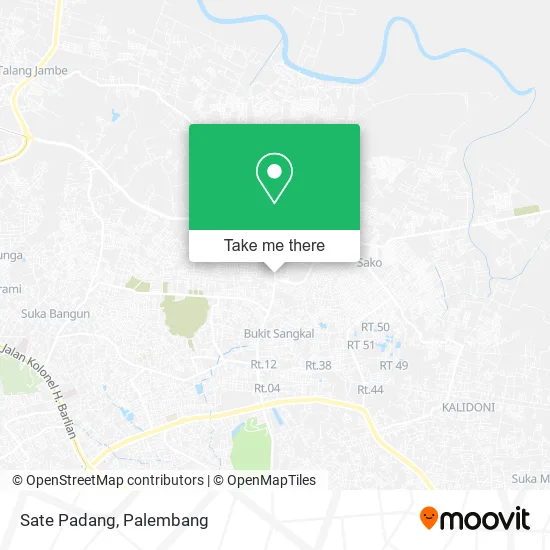 Sate Padang map