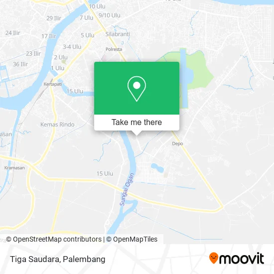 Tiga Saudara map