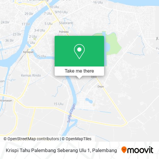 Krispi Tahu Palembang Seberang Ulu 1 map