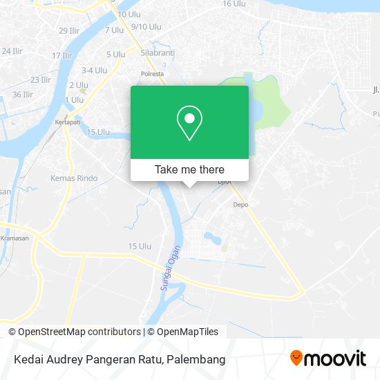 Kedai Audrey Pangeran Ratu map