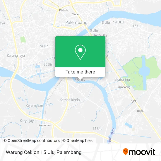 Warung Cek on 15 Ulu map