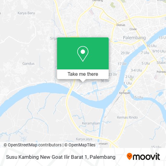 Susu Kambing New Goat Ilir Barat 1 map