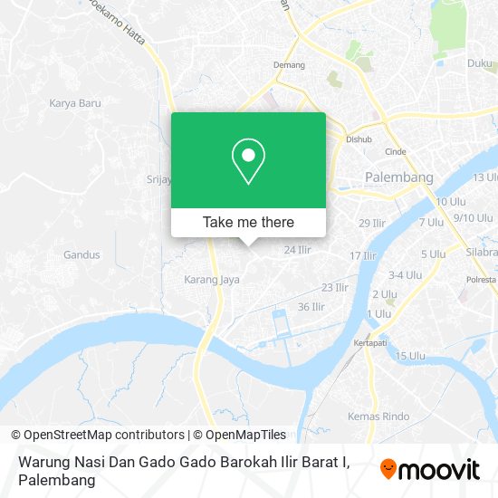 Warung Nasi Dan Gado Gado Barokah Ilir Barat I map