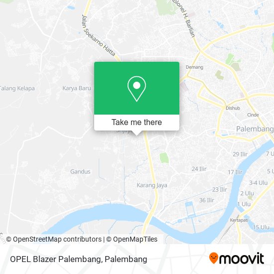 OPEL Blazer Palembang map