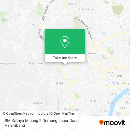 RM Katayo Minang 2 Demang Lebar Daun map