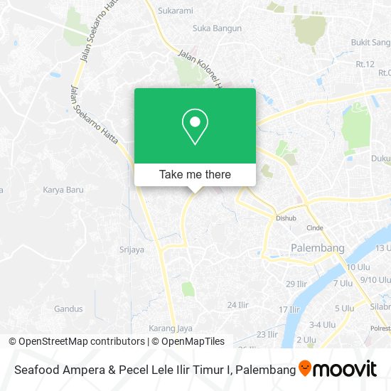 Seafood Ampera & Pecel Lele Ilir Timur I map