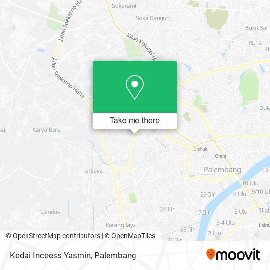 Kedai Inceess Yasmin map