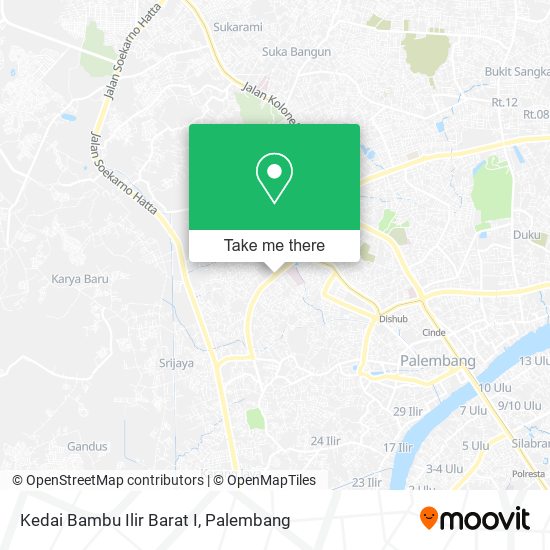 Kedai Bambu Ilir Barat I map