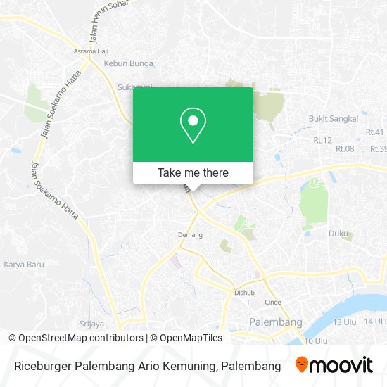 Riceburger Palembang Ario Kemuning map