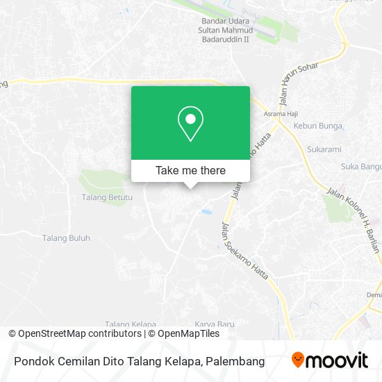 Pondok Cemilan Dito Talang Kelapa map