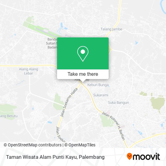 Taman Wisata Alam Punti Kayu map