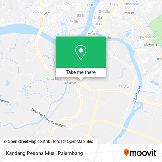 Kandang Pesona Musi map