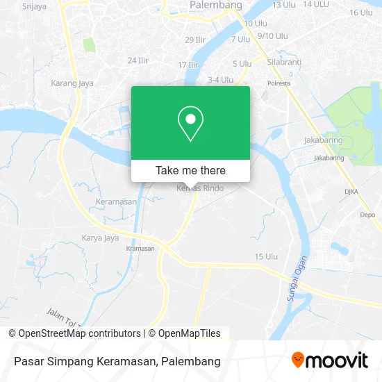 Pasar Simpang Keramasan map