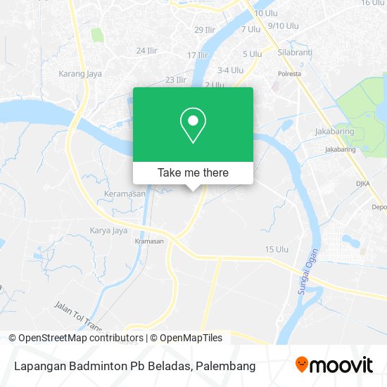 Lapangan Badminton Pb Beladas map