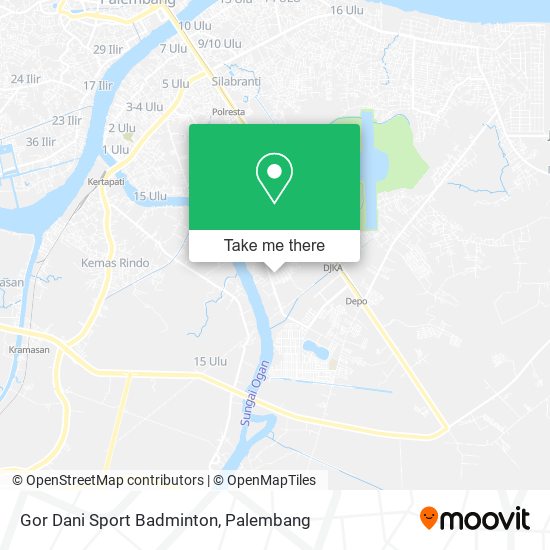 Gor Dani Sport Badminton map
