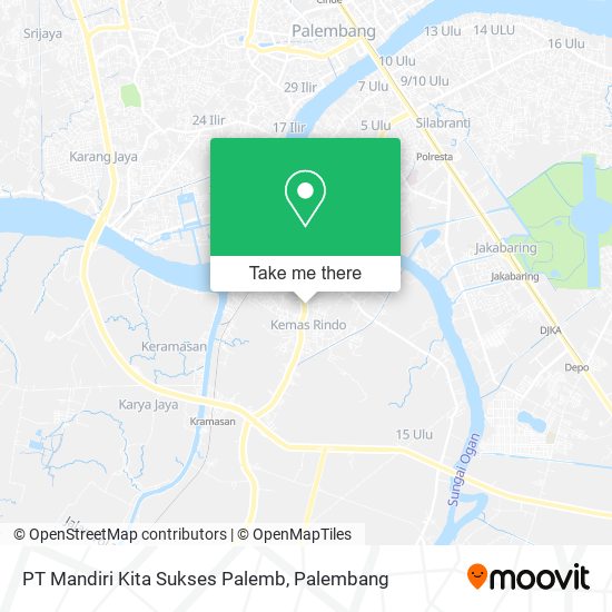 PT Mandiri Kita Sukses Palemb map