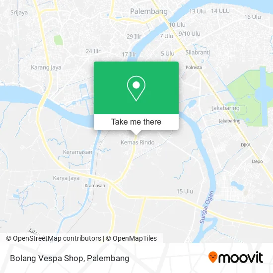 Bolang Vespa Shop map