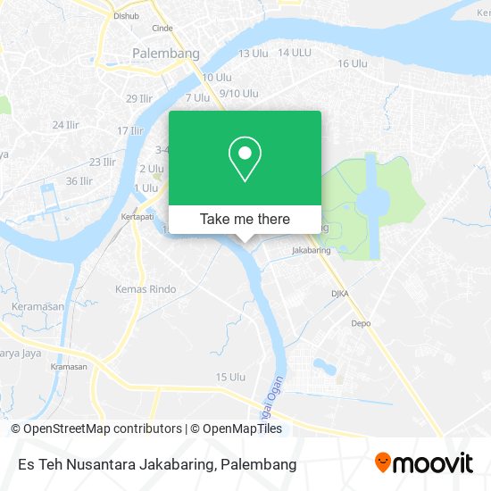 Es Teh Nusantara Jakabaring map