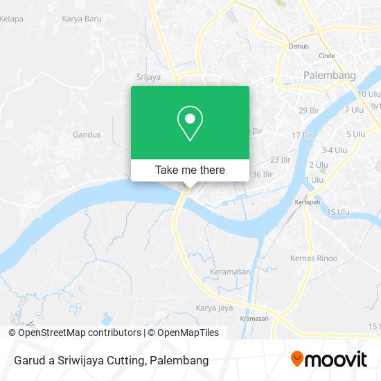 Garud a Sriwijaya Cutting map