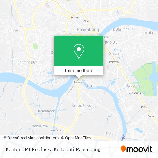 Kantor UPT Kebfaska Kertapati map