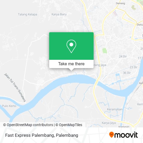 Fast Express Palembang map