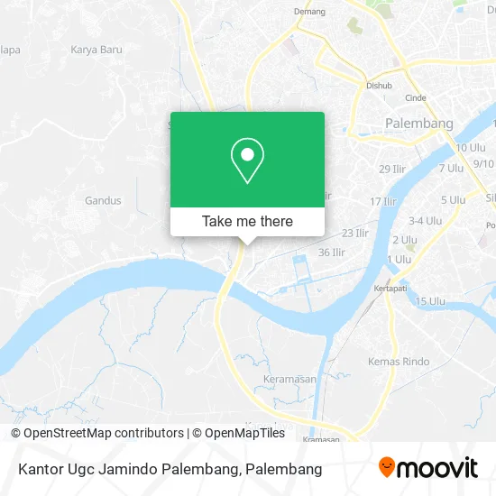 Kantor Ugc Jamindo Palembang map