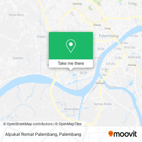 Alpukat Romat Palembang map