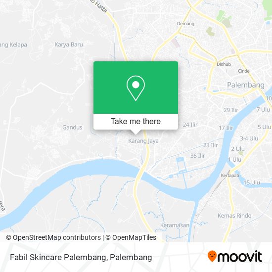 Fabil Skincare Palembang map