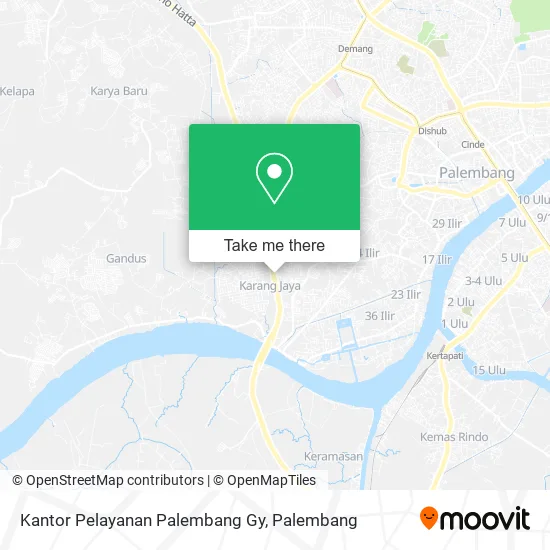 Kantor Pelayanan Palembang Gy map