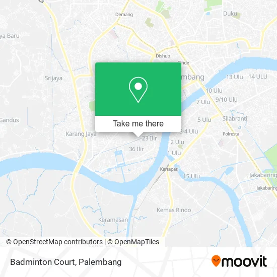 Badminton Court map