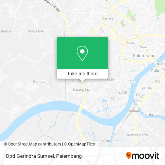 Dpd Gerindra Sumsel map