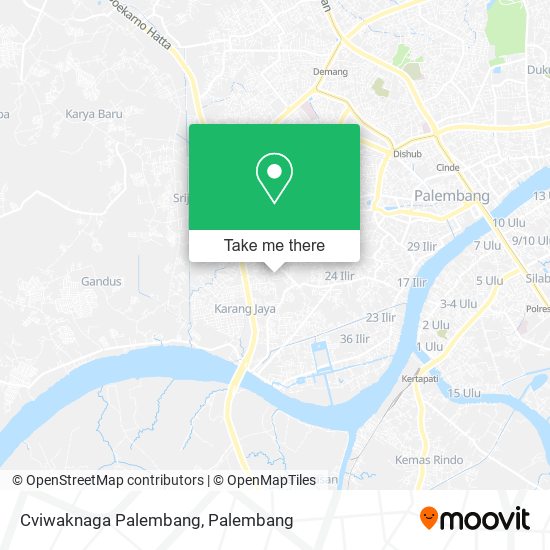 Cviwaknaga Palembang map
