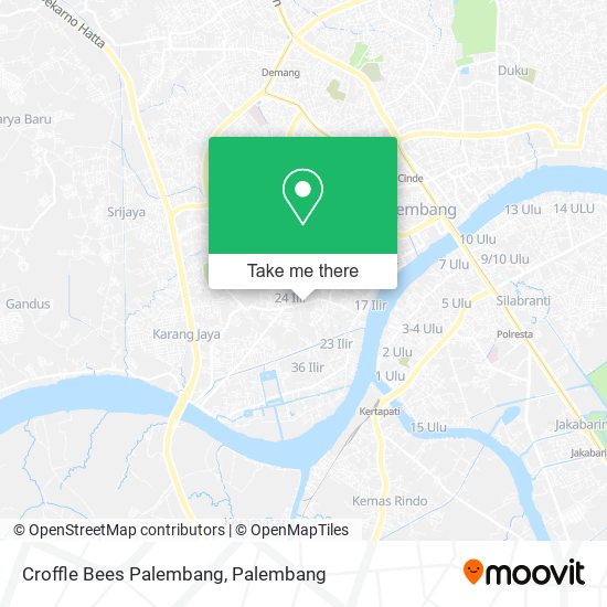 Croffle Bees Palembang map