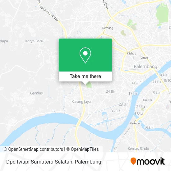Dpd Iwapi Sumatera Selatan map