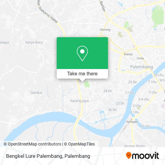 Bengkel Lure Palembang map