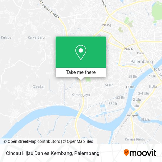 Cincau Hijau Dan es Kembang map