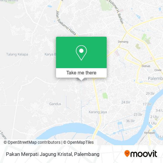 Pakan Merpati Jagung Kristal map