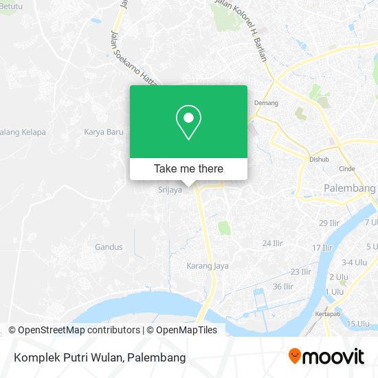 Komplek Putri Wulan map