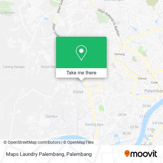 Maps Laundry Palembang map